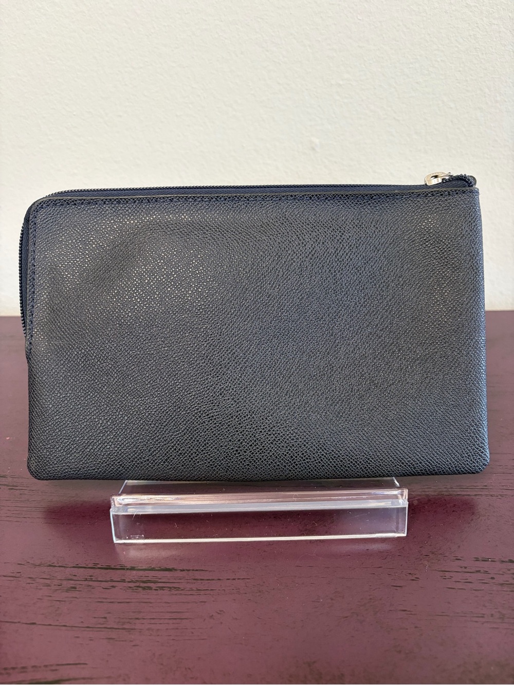 Coach Black Storypatch Zip Pouch with Lavender Logo Print - Picture 2 of 3